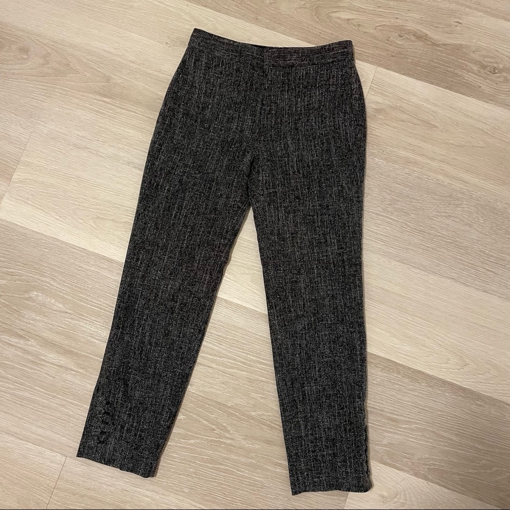 Club Monaco Black Gray Cropped Pants